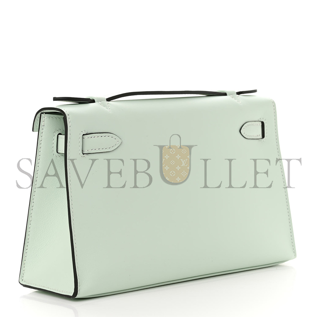 H**mes swift kelly pochette clutch vert peppermint (22*14*7cm)